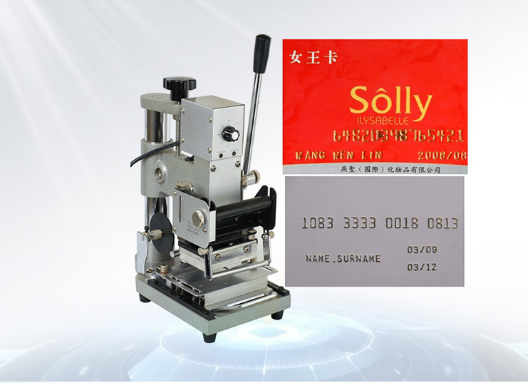 WENLIN-90A PVC Card Manual Stamping Machine